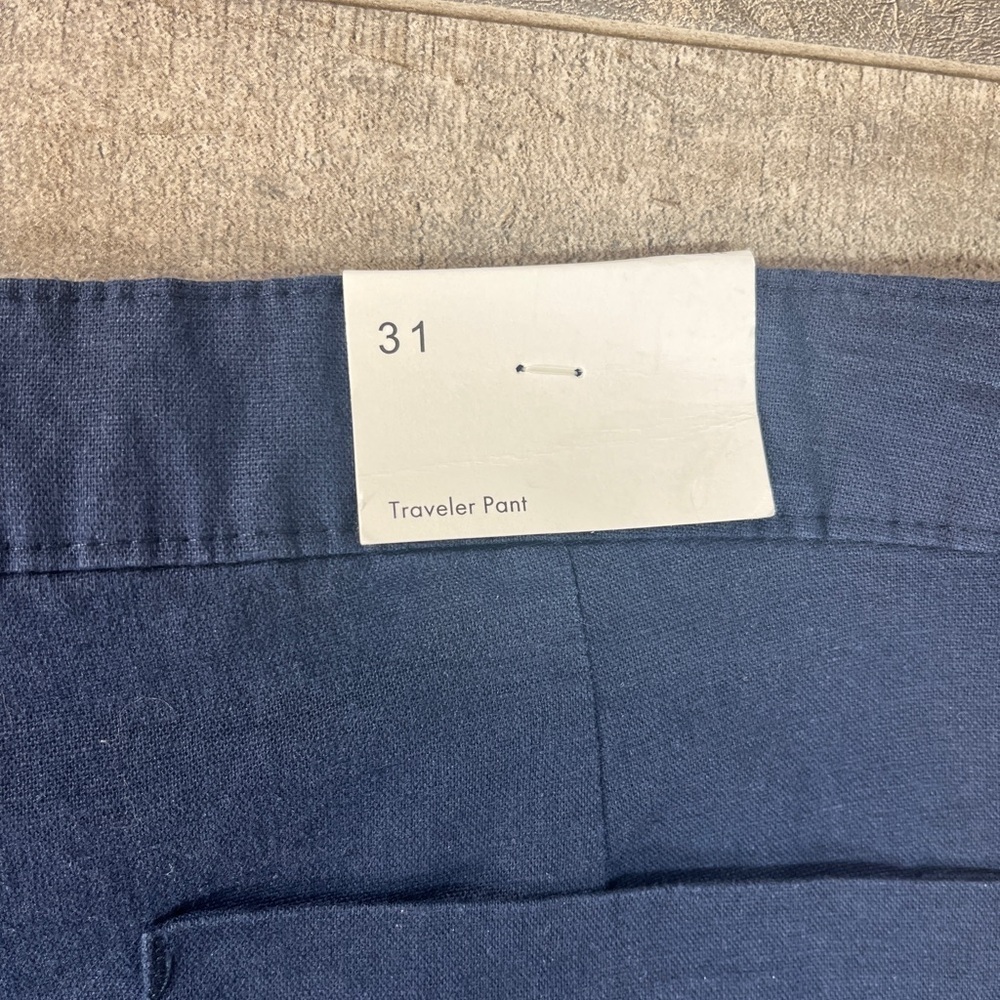 Onia Stretch Linen Traveler Navy Shorts - Picture 3 of 9